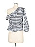 J.Crew 100% Cotton Blue 3/4 Sleeve Blouse Size 6 (petite) - photo 2