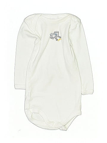 Petit Bateau Long Sleeve Onesie (view 1)