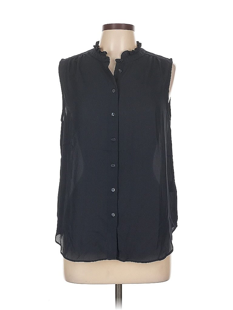 Pre-owned Grace Sleeveless Blouse In Black