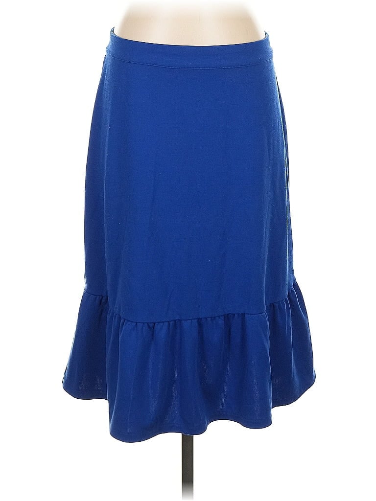Pre-owned Garnet Hill Casual Skirt In Blue