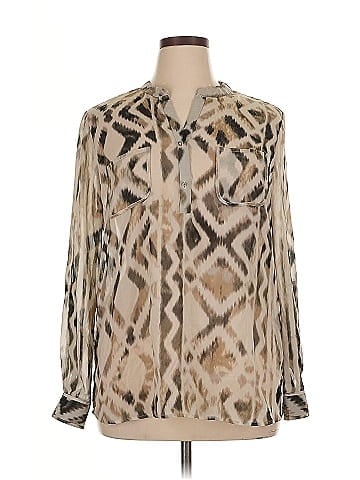 NY Collection Long Sleeve Blouse (view 1)