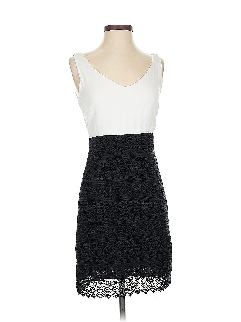 Pre-owned Ann Taylor Loft Cocktail Dress In White