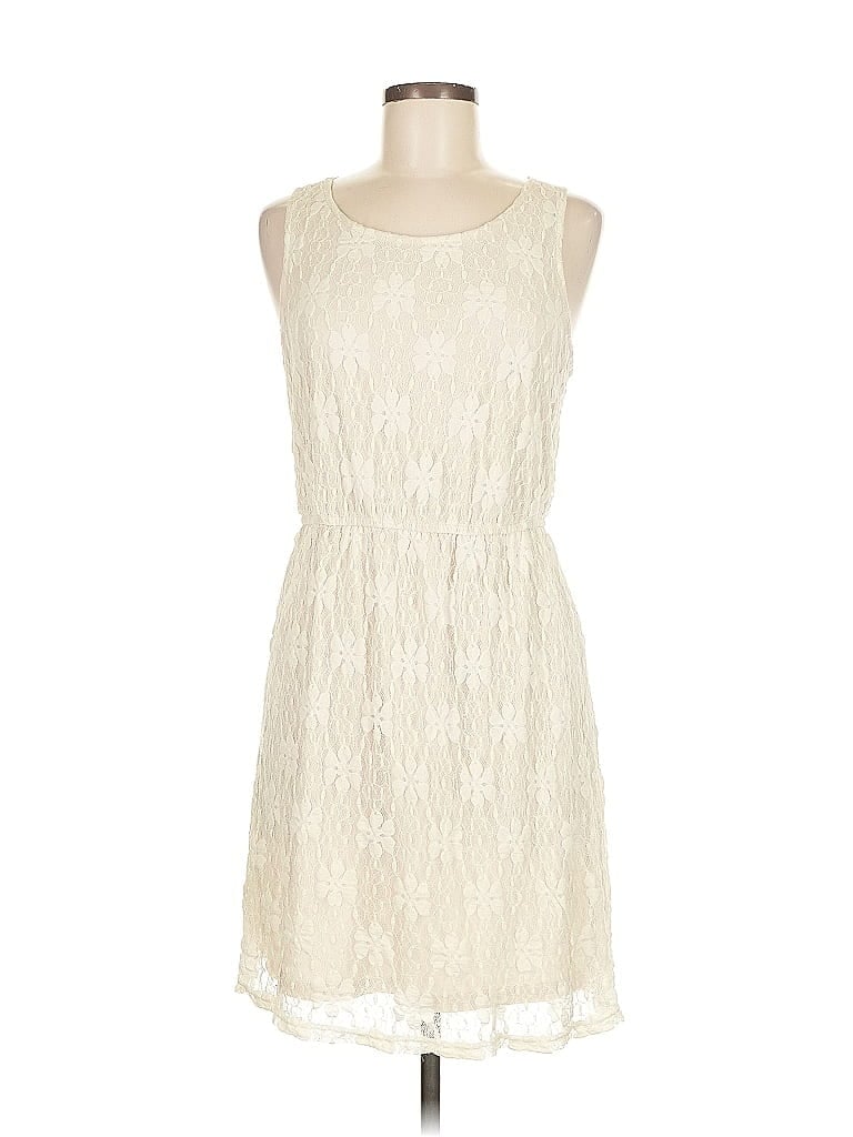 Pre-owned American Rag Cie Casual Dress In White