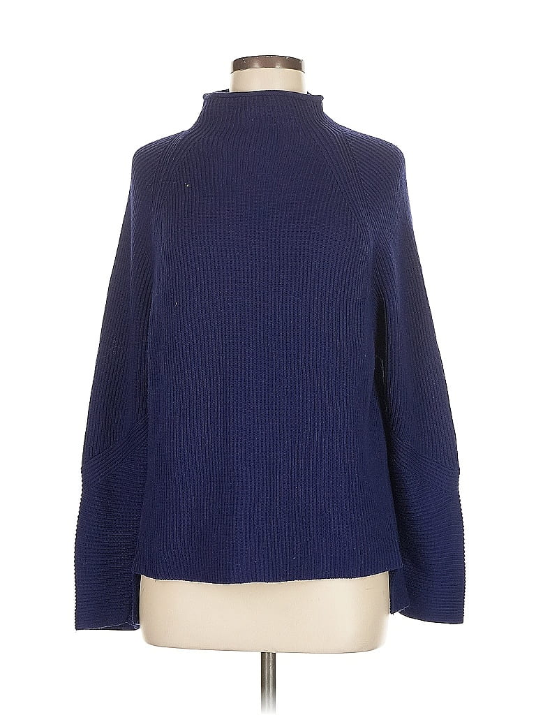 Pre-owned Elie Tahari Turtleneck Sweater In Blue
