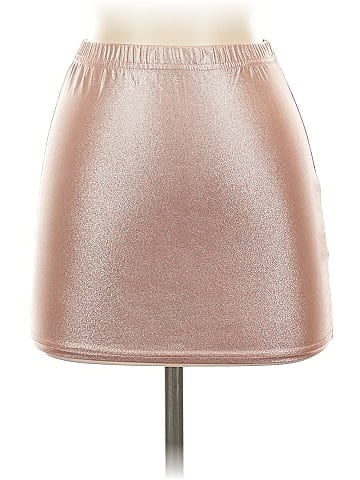 PrettyLittleThing Faux Leather Skirt (view 1)