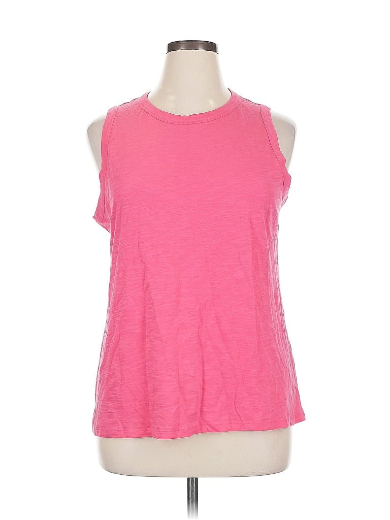 Pre-owned Lane Bryant Sleeveless T-shirt In Pink