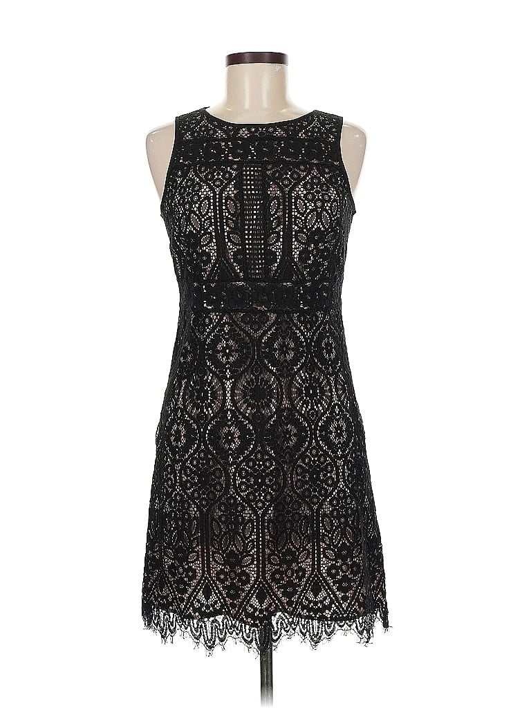 Pre-owned Ann Taylor Loft Cocktail Dress In Black
