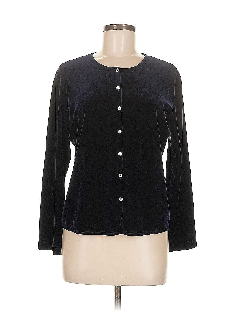 MAX STUDIO Pre-owned Long Sleeve Blouse In Blue