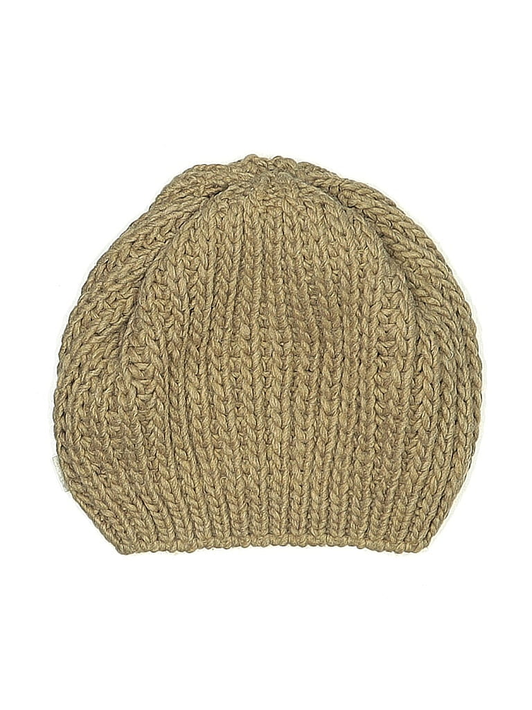 Pre-owned Assorted Brands Beanie Hat In Brown