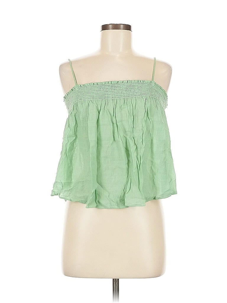 Click to view more detailed imagery on our partner's website Pre-owned Lush Sleeveless Blouse In Green