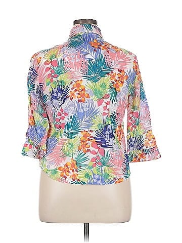 Alfred Dunner 3/4 Sleeve Button-Down Shirt (view 2)