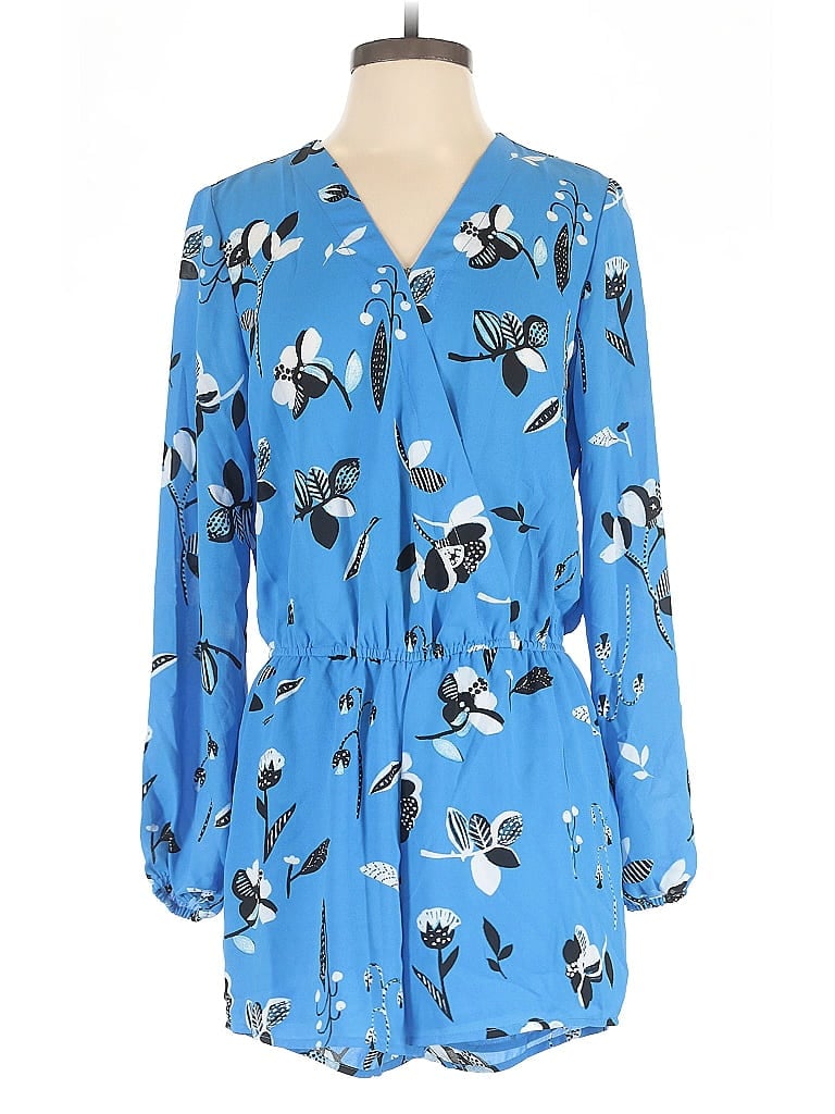 Pre-owned Finn & Grace Romper In Blue