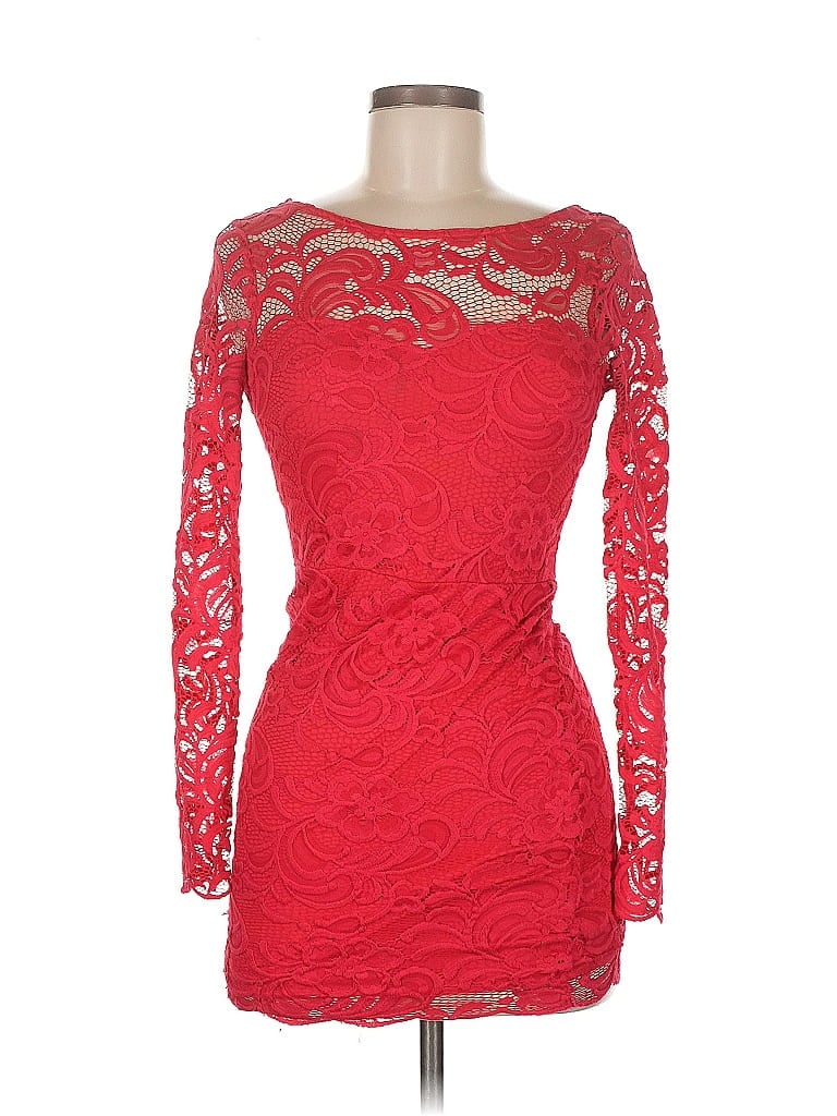 Pre-owned Divided By H&m Cocktail Dress In Red