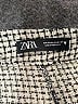 Zara Houndstooth Gray Black Shorts Size XS - photo 3