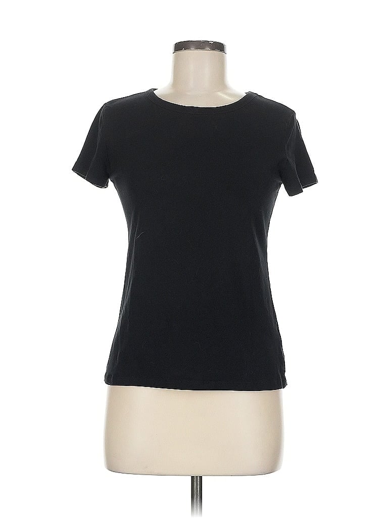 Pre-owned H&m Short Sleeve T-shirt In Black