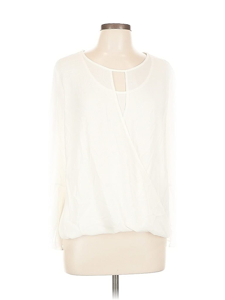 Pre-owned 41hawthorn Long Sleeve Blouse In White