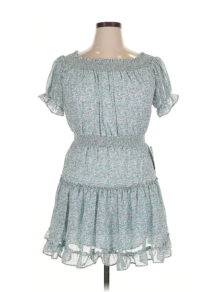 Lush Casual Dress In Blue