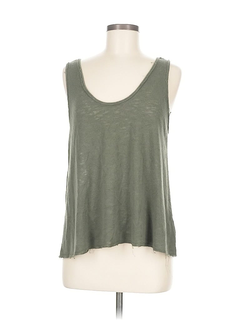 Pre-owned Treasure & Bond Tank Top Green Strapless Neckline Tops
