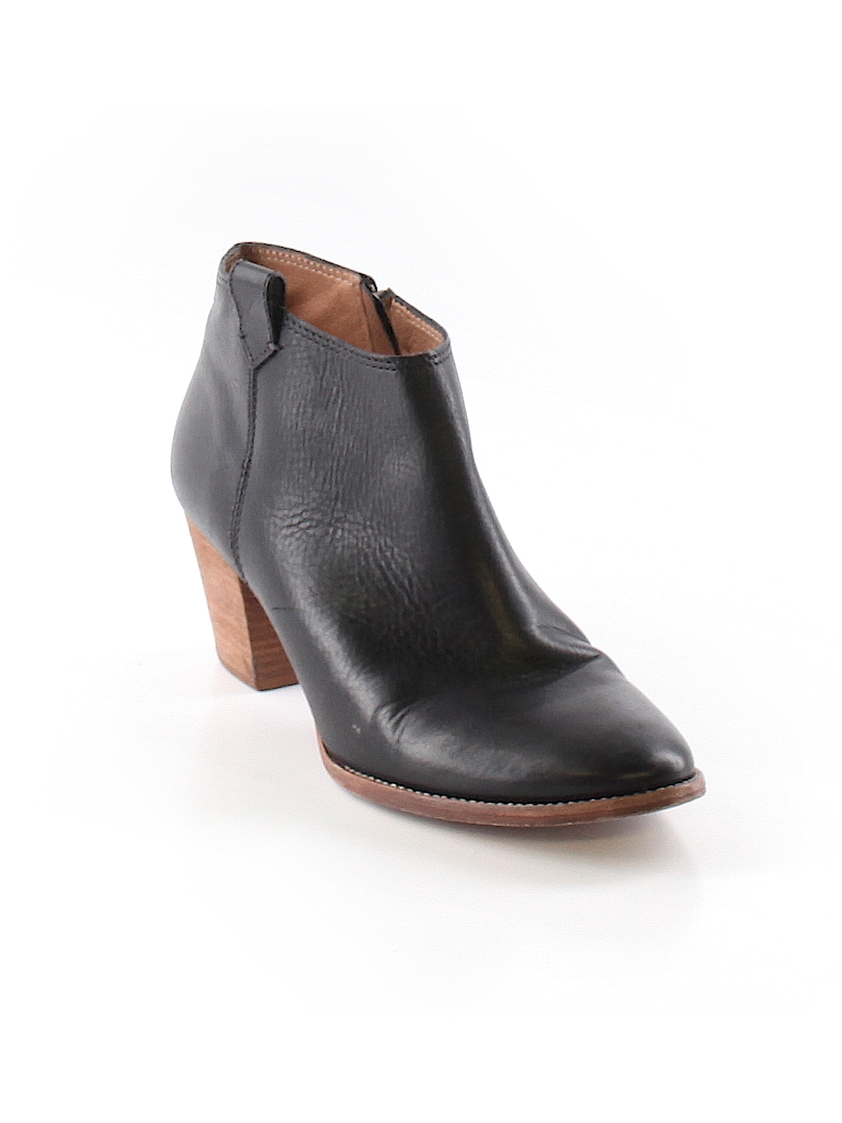 Madewell Solid Black Ankle Boots Size 9 