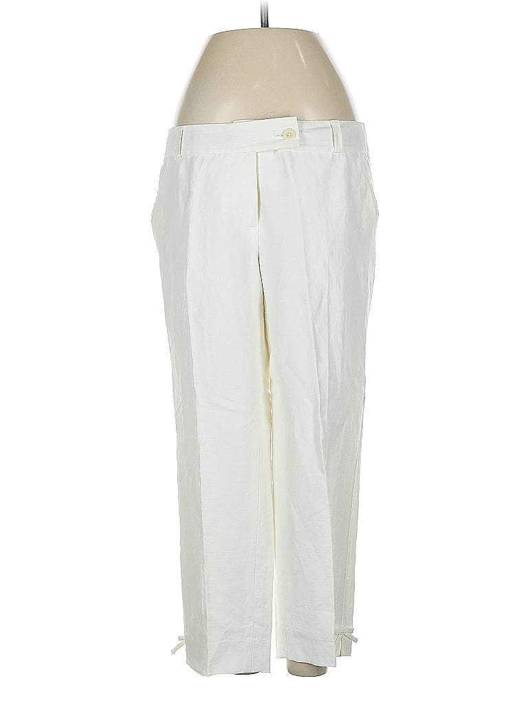 Pre-owned Kate Spade New York Linen Pants In White