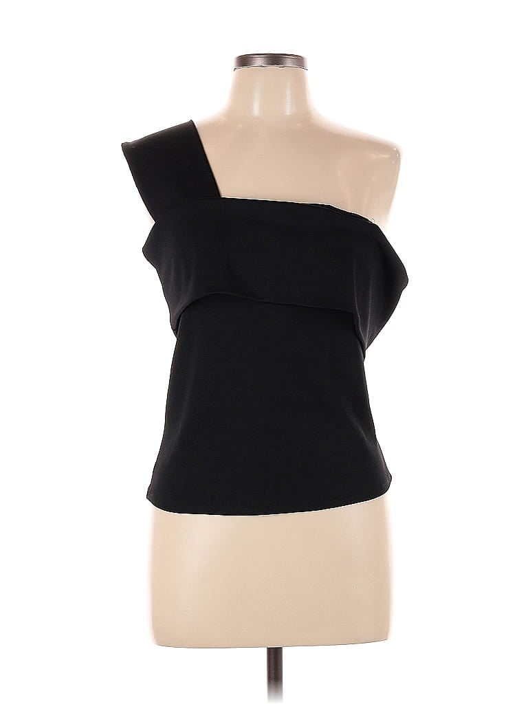 Pre-owned Mng Sleeveless Blouse In Black
