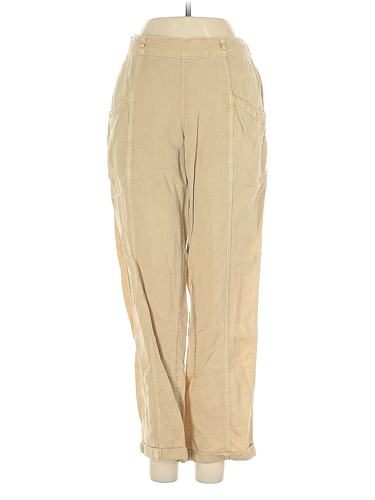 Pre-owned C&c California Linen Pants In Brown