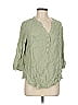 Torrid 100% Rayon Green 3/4 Sleeve Blouse Size Med Plus (00) - photo 1