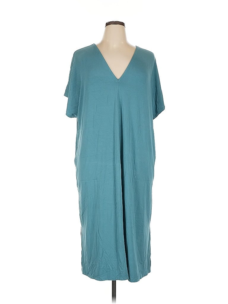 Pre-owned Ava & Viv Casual Dress In Blue