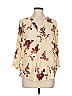 Torrid 100% Rayon Ivory 3/4 Sleeve Blouse Size Med Plus (00) - photo 1
