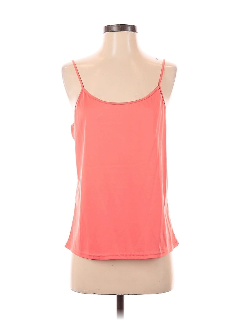 Pre-owned Colleen Lopez Tank Top Orange Strapless Neckline Tops