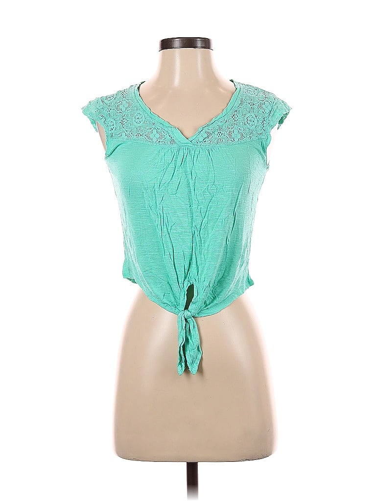 Pre-owned American Rag Cie Sleeveless Blouse In Green
