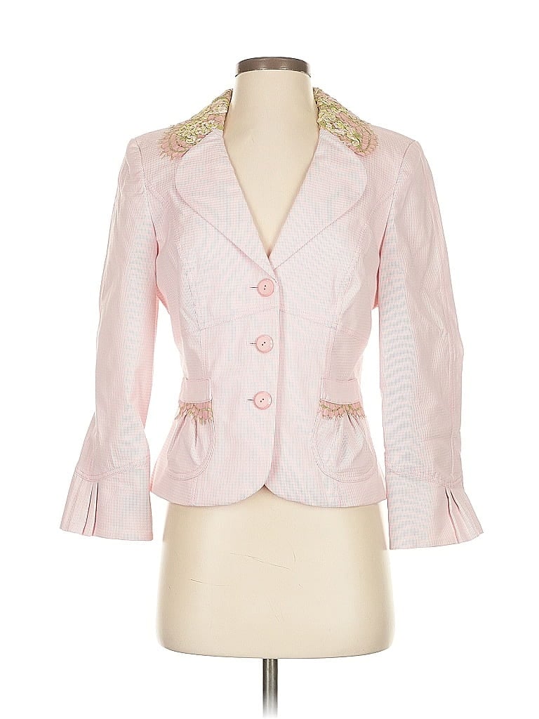 Click to view more detailed imagery on our partner's website Pre-owned Kay Unger Blazer Jacket In Pink