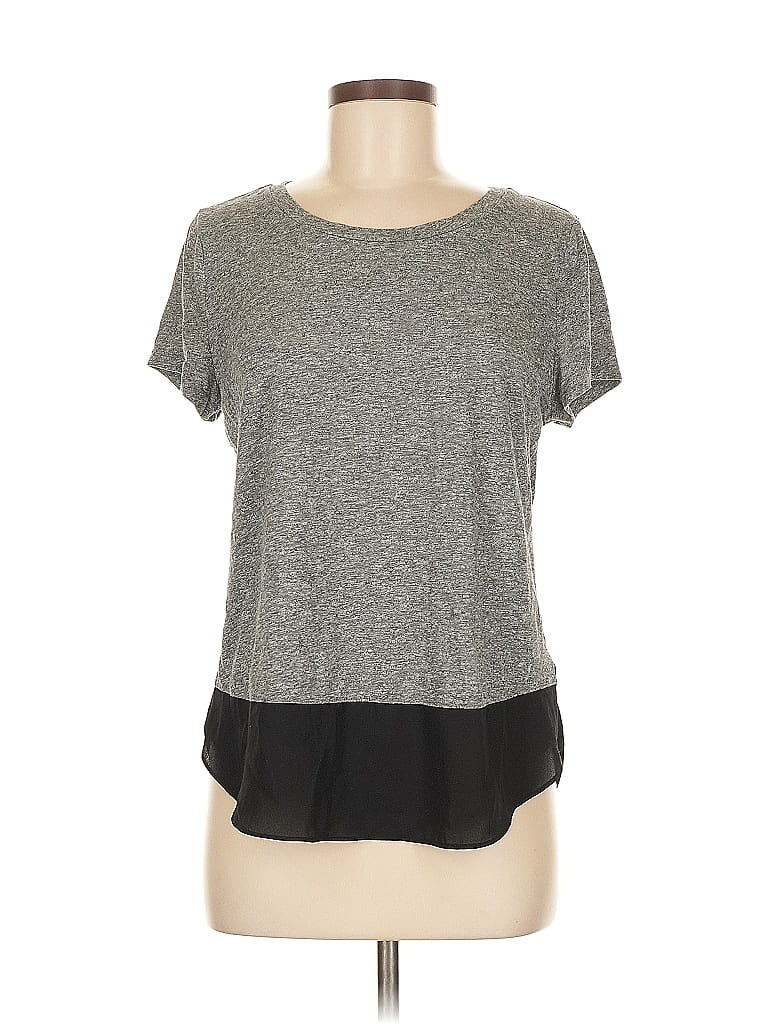 Pre-owned Express Outlet Short Sleeve T-shirt In Gray