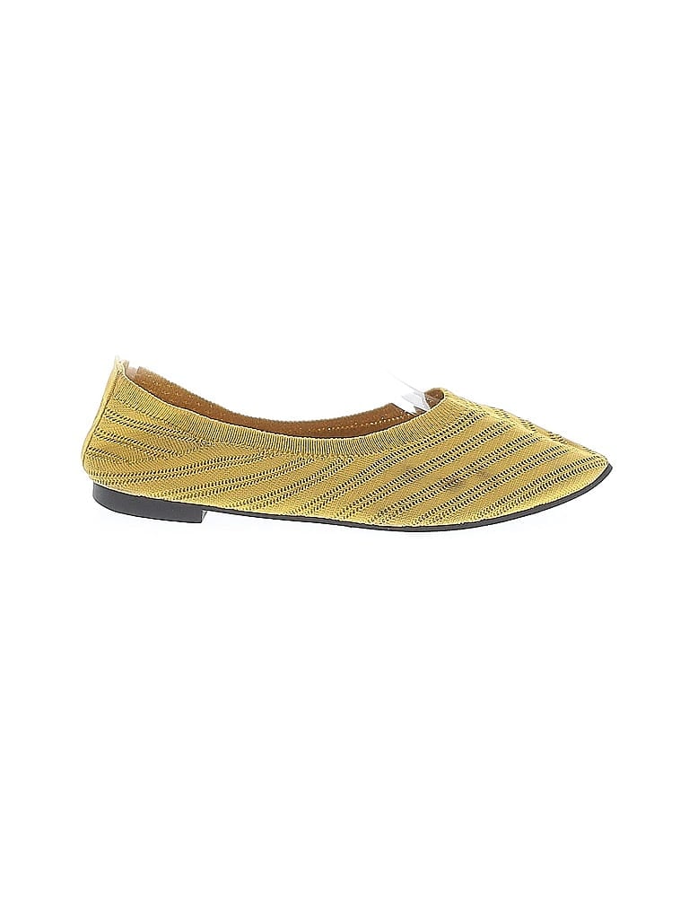 Pre-owned Unbranded Flats In Yellow