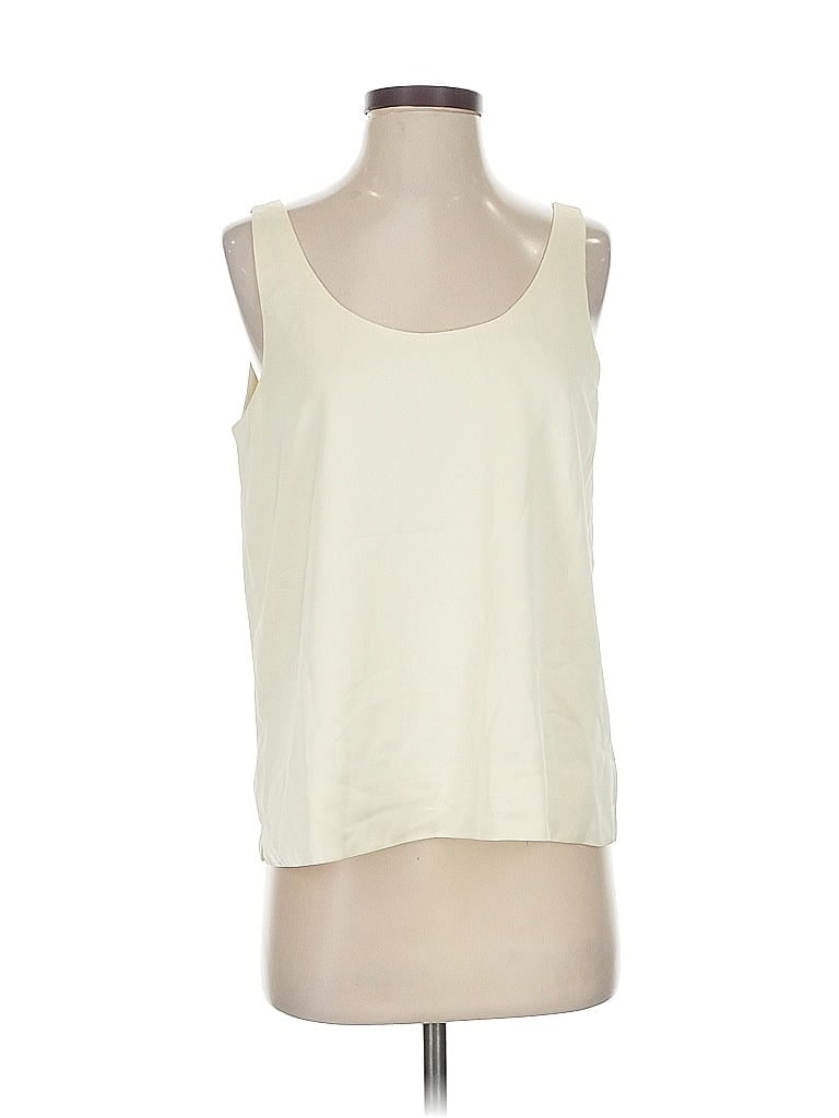 Pre-owned J.crew Factory Store Tank Top Ivory Strapless Neckline Tops In White