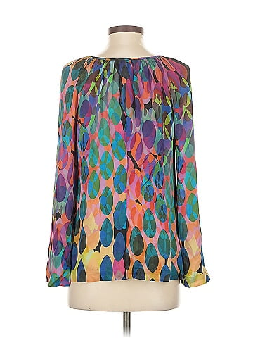 Trina Turk 3/4 Sleeve Silk Top (view 2)