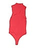 Express Solid Stripes Red Bodysuit Size XS - photo 2