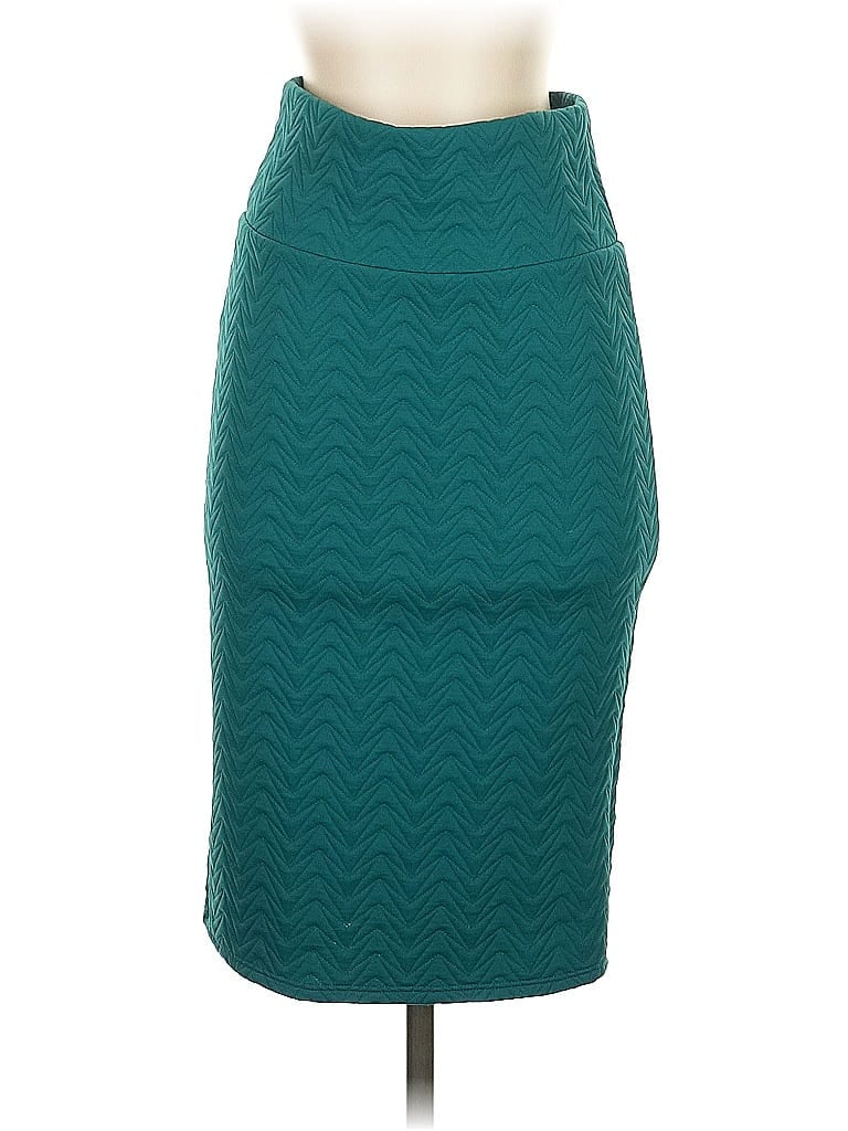 Pre-owned Lularoe Formal Skirt In Blue