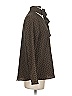 MNG Suit 100% Polyester Tweed Brown Long Sleeve Blouse Size 2 - photo 4