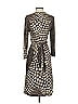 Etcetera Animal Print Brown Cocktail Dress Size 2 - photo 2