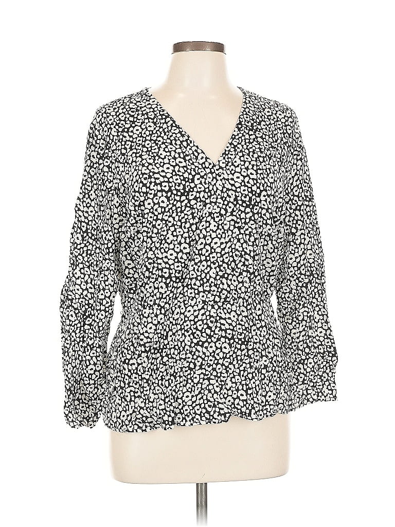 Pre-owned Old Navy 3/4 Sleeve Blouse In White