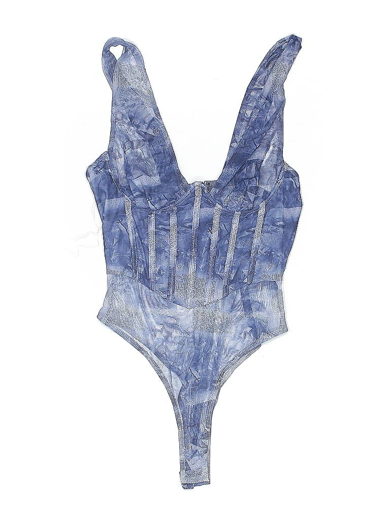 Pre-owned Fashion Nova Bodysuit In Blue