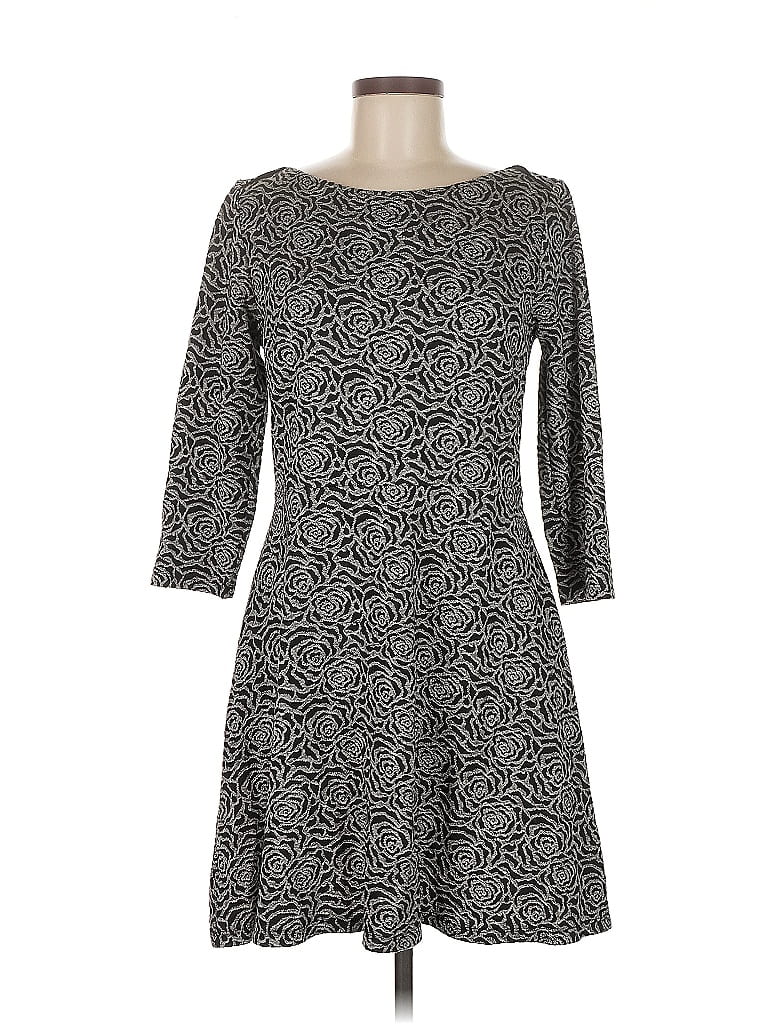 Pre-owned Ann Taylor Loft Outlet Casual Dress In Gray