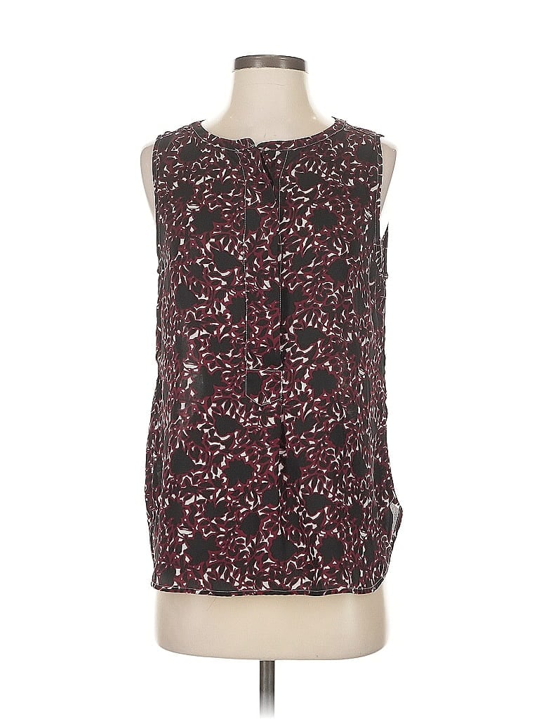 Pre-owned Ann Taylor Loft Outlet Sleeveless Top Black Boatneck Tops