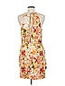 Significant Other Floral Tan Orange Cocktail Dress Size 8 - photo 2