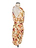 Significant Other Floral Tan Orange Cocktail Dress Size 8 - photo 4