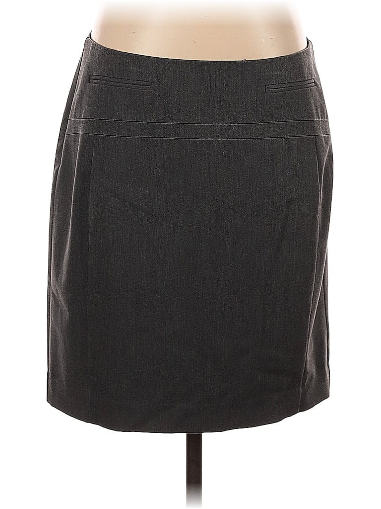 Pre-owned Express Formal Skirt In Gray