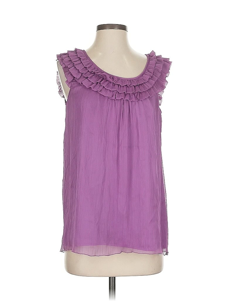 Pre-owned Mac & Jac Sleeveless Blouse In Purple