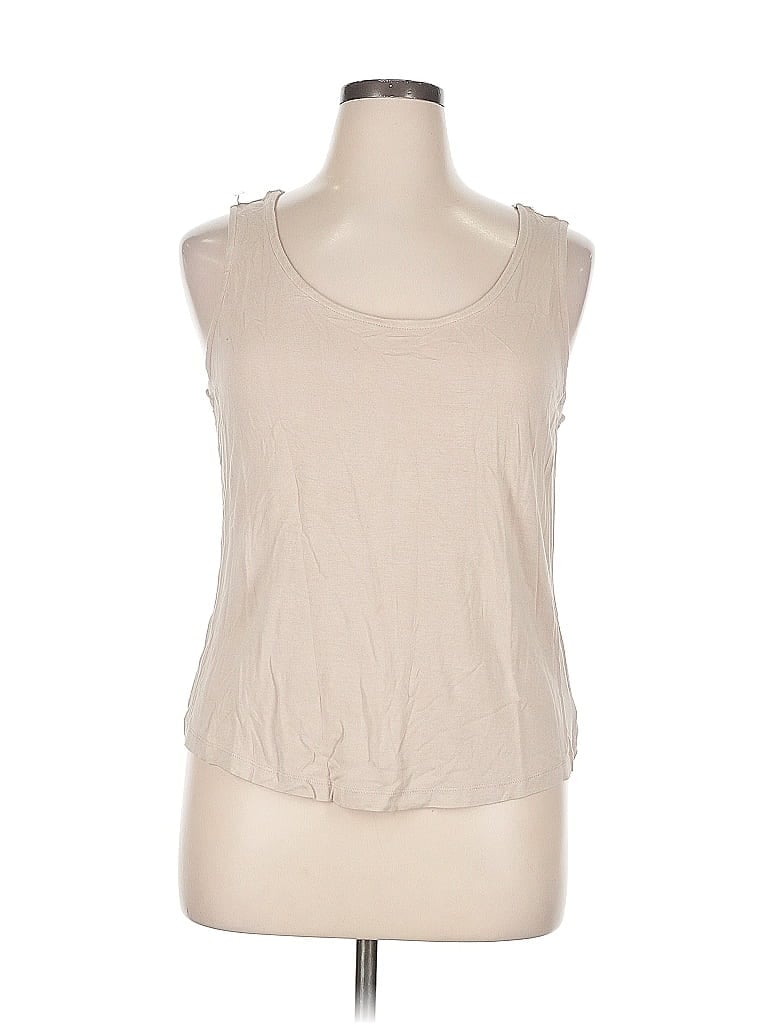 Pre-owned Unbranded Sleeveless T-shirt In Brown