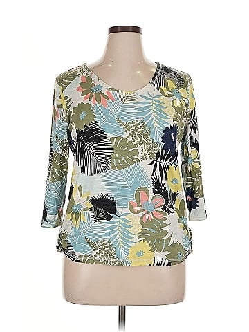 T by Talbots 3/4 Sleeve T-Shirt (view 1)